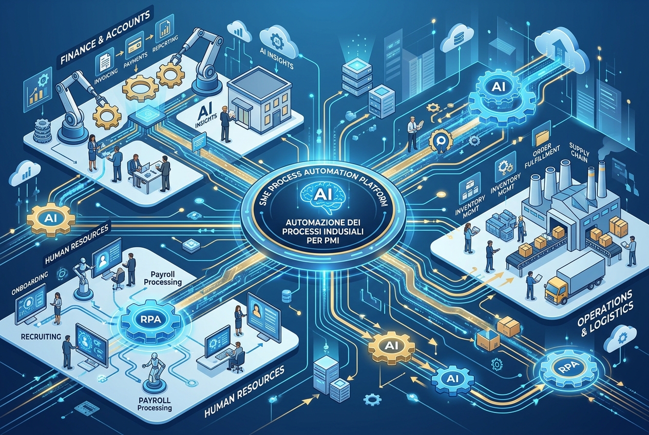 Automazione processi aziendali con AI: guida pratica per PMI in Ticino