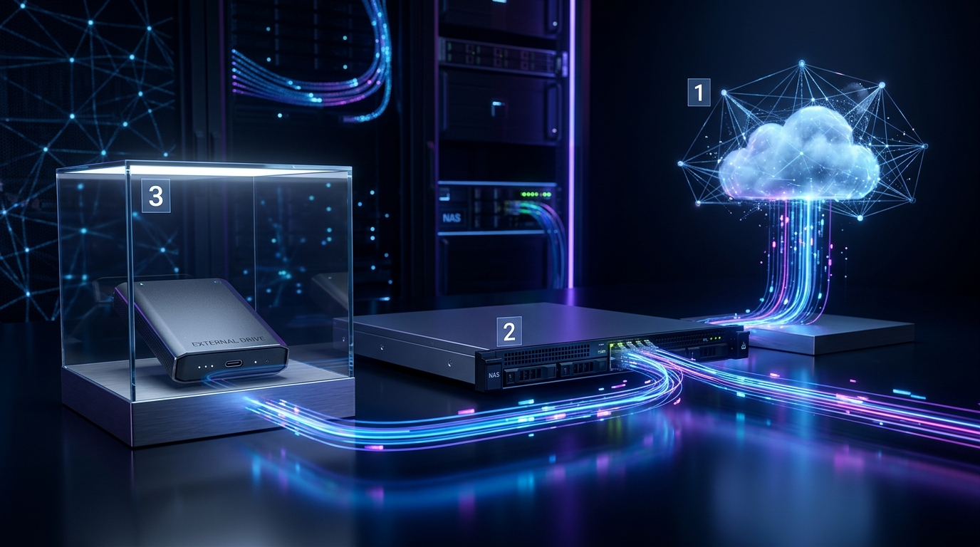Backup 3-2-1 spiegato semplice: la regola d'oro per proteggere i dati aziendali