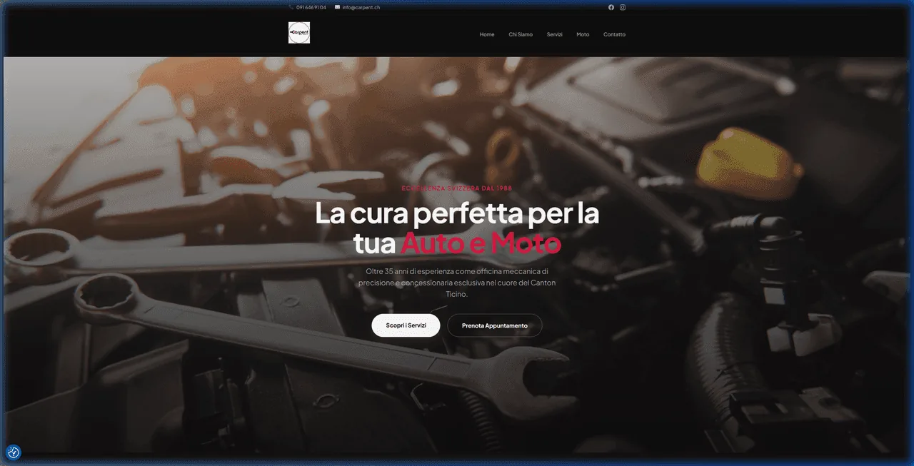 Schermata del progetto: Carpent SA