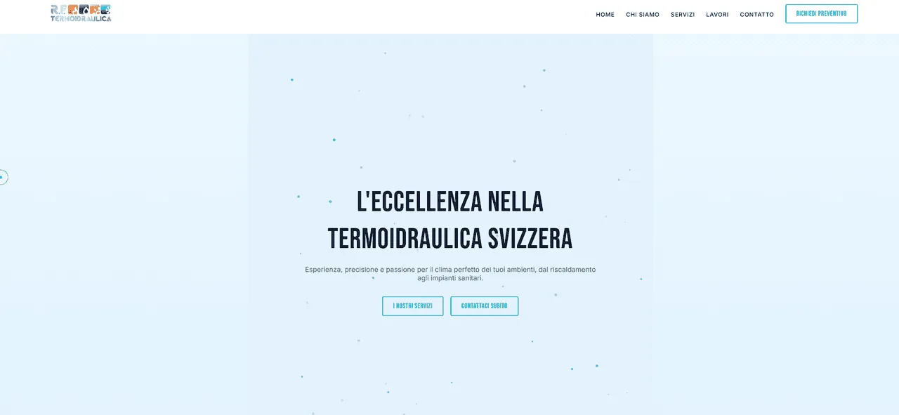 Schermata del progetto: R.F. Termoidraulica Sagl